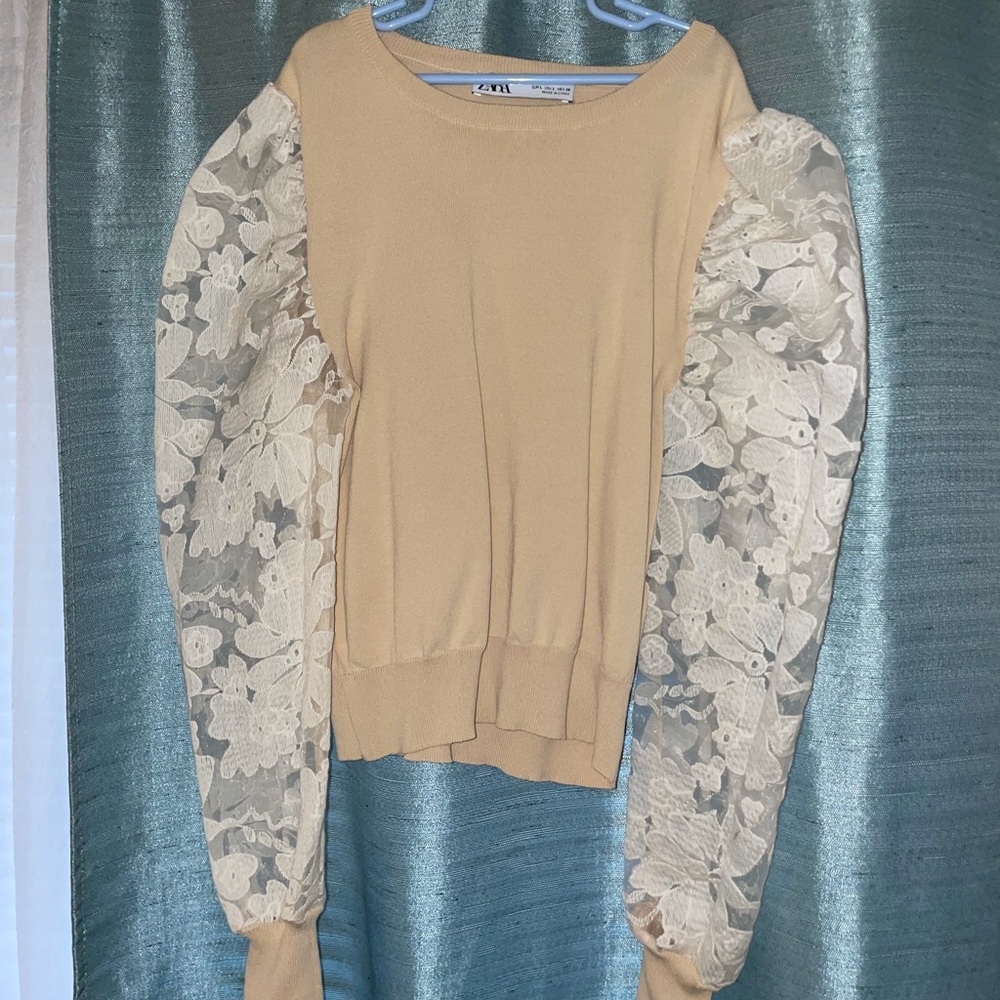 Long Sleeve 3D Flower Blouse